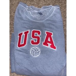 USA Sweatshirt Independent Trading Co Gray Size MEDIUM Skater Streetwear Sweater